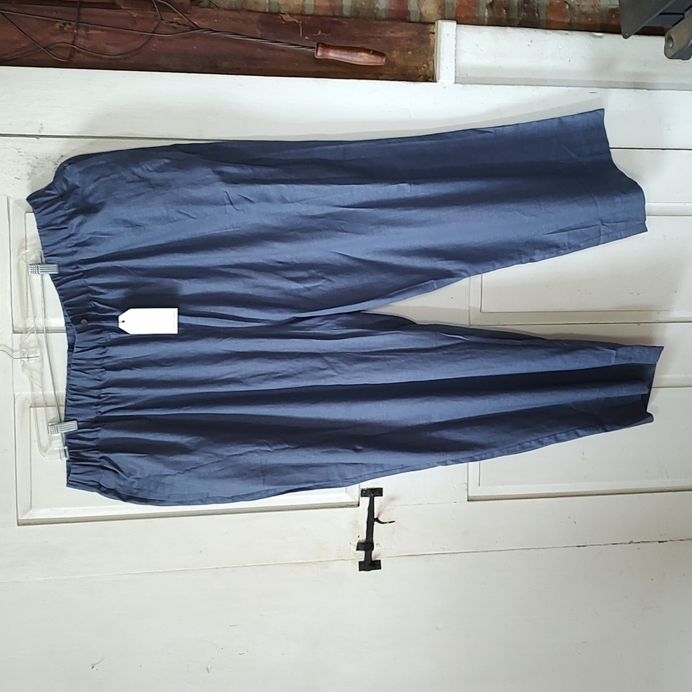 Universal Standard Navy Blue Elastic Waist Trousers